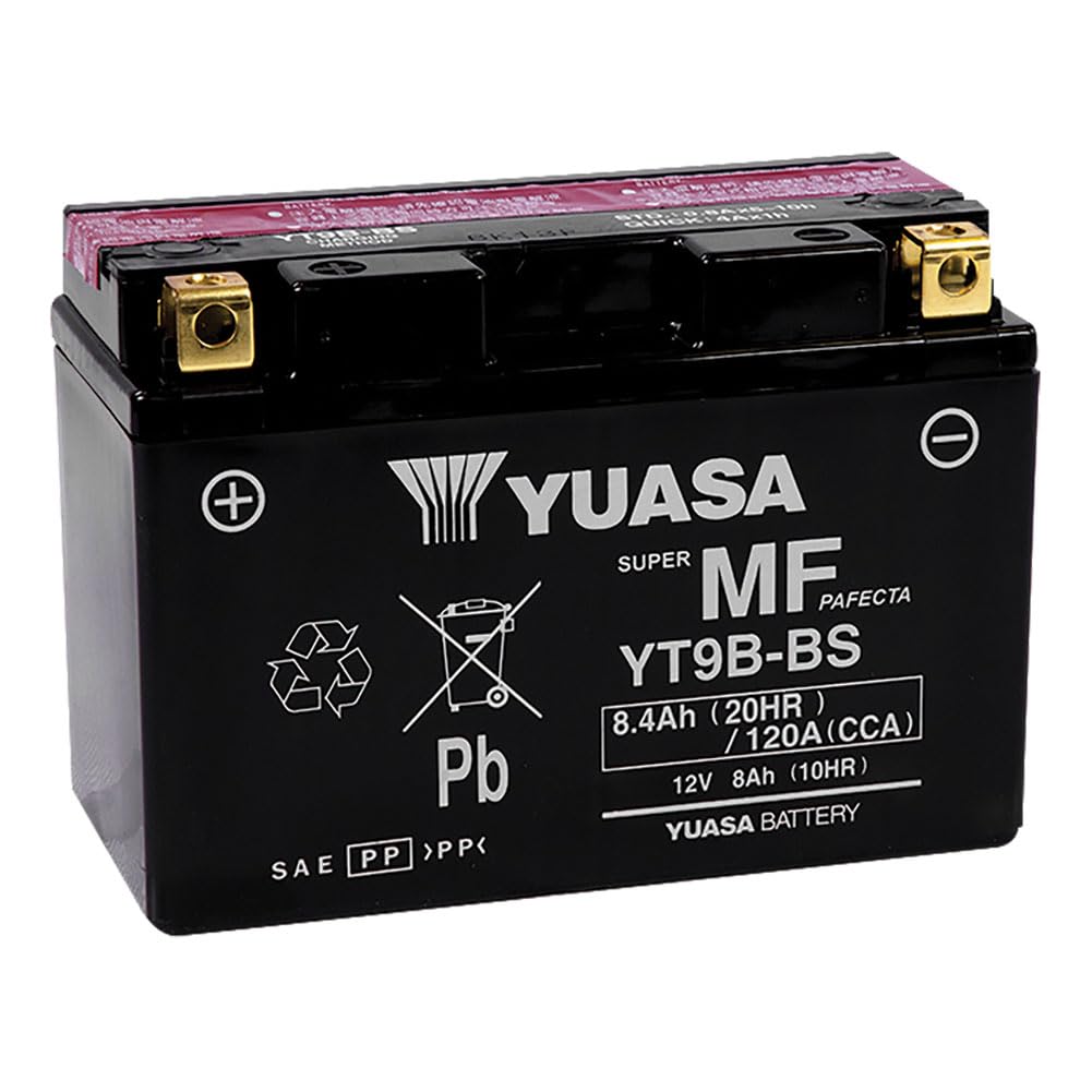 YUASA YT9B-BS W/ACID PACK YUAM629B4