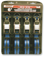 Load image into Gallery viewer, ERICKSON 1"x6' 1200LB CAM BUCKLE TIE-DOWN 4PK 35605-ER