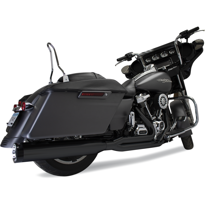 KHROME WERKS EXHAUST 2:1 M8 FL BLK 200775