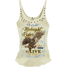 Load image into Gallery viewer, LETHAL THREAT TANK WMN MIDNIGHT RIDER WHT 1X LA206151X