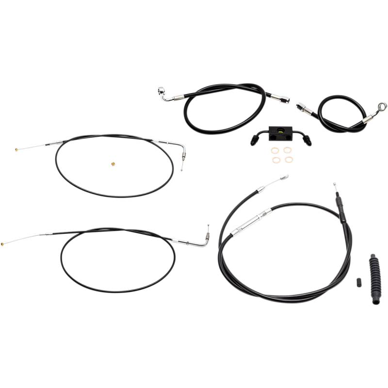 LA CHOPPERS CABLE KIT BK MINI 2014-17 XL ABS LA-8321KT-08B
