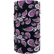 Load image into Gallery viewer, ZAN HEADGEAR MOTLEY TUBE FLEECE PURPLE PAISLEY TF228