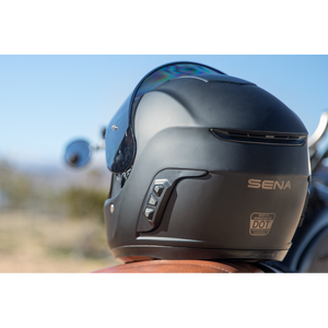 Sena Momentum LITE Motorcycle Helmet with Bluetooth Radio Full Face Matte Black