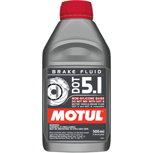 Motul DOT 5.1 Brake Fluid / Liquide De Frein 500mL DOT 3 DOT 4 Compatible 100950