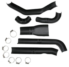 Load image into Gallery viewer, Bassani Heat Shield Kit Set BLACK 6pc. for 2-into-1 Road Rage Systems for Harley