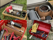 Load image into Gallery viewer, TOYO Steel Tool Box Y-280 Black - 11x6x4 (approx)  -  Made in JAPAN