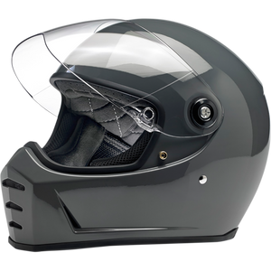 Biltwell Lanesplitter Helmet ECE - Gloss Storm Grey XS Extra Small  1004-109-101