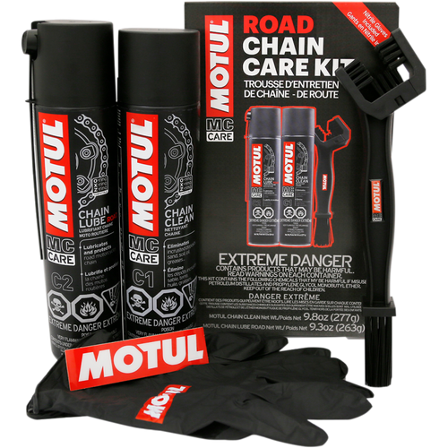 Motul Road Chain Care Kit for Street Track Race Motorcycle