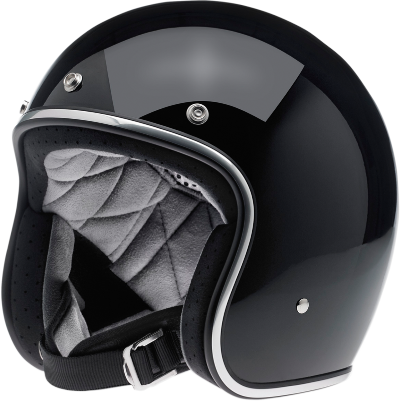 Display Biltwell Bonanza Helmet DOT - Gloss Black Medium MD MED M | 1001-101-203