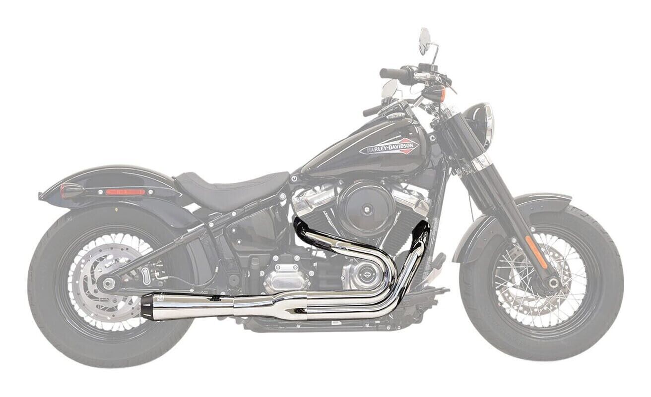 Bassani Xhaust 2:1 Chrome Road Rage Exhaust full system for Harley FXFB FLSL