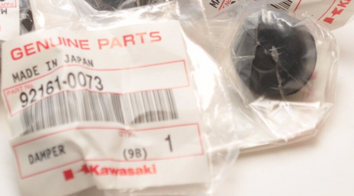 NEW Kawasaki NOS 92161-0073 DAMPER,SIDE COVER KX250F KX450F 2004-2017 LOT OF 2