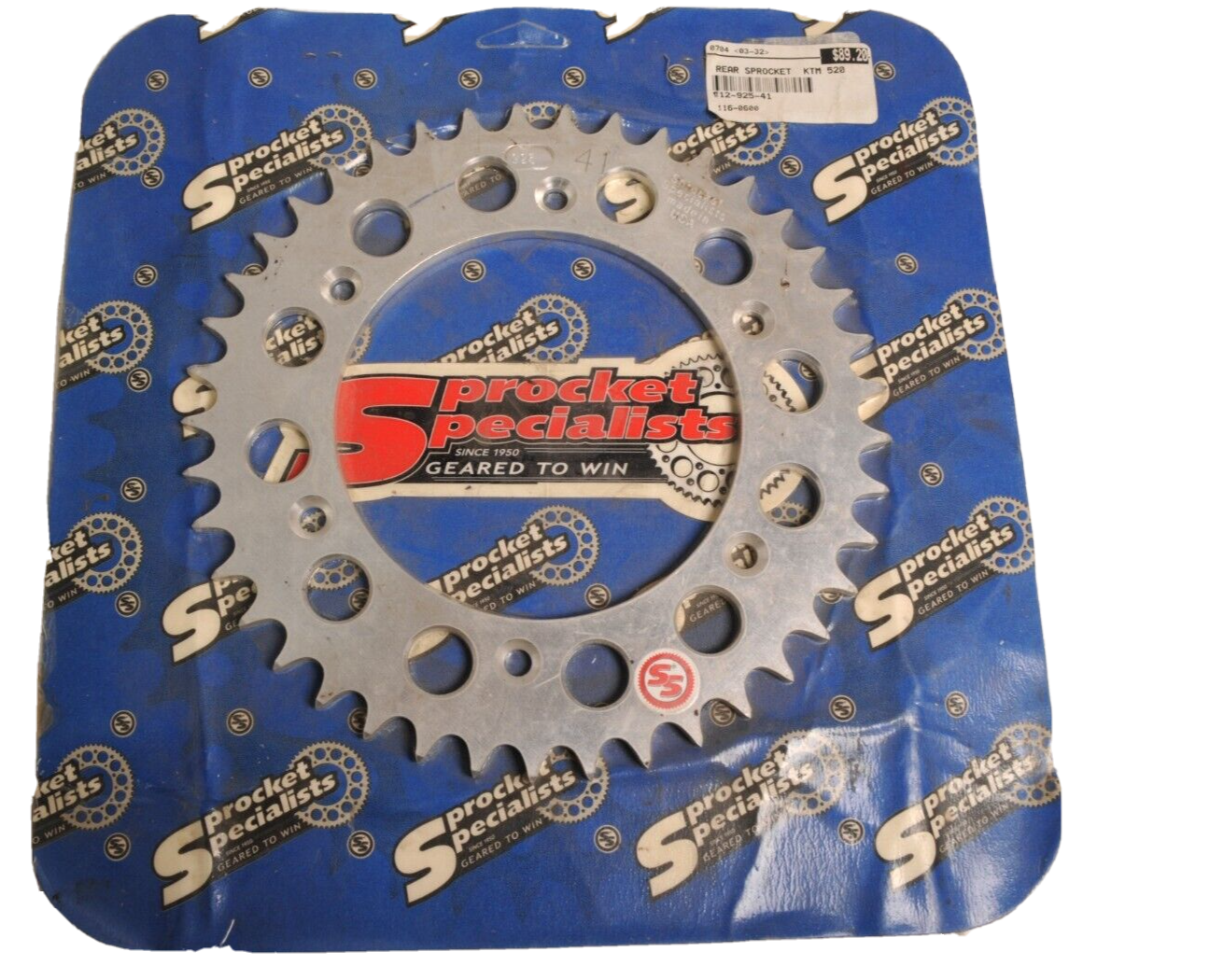 Sprocket Specialists Aluminum Rear 41T 925-41  Fits KTM 520 - Like New