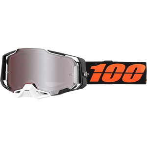 100 Percent Armega Goggles Blacktail w/Flash Silver Lens  100% MX Motorcycle