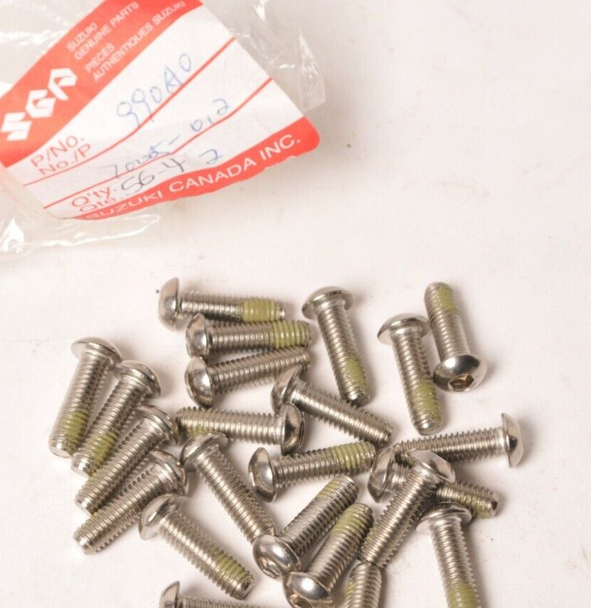 Genuine Suzuki 990A0-70005-012 Qty:18 Screw,Windshield M6x1 VL800 VL1500