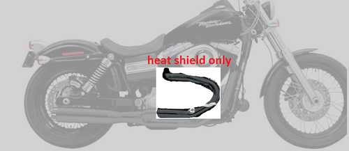 Bassani Xhaust Exhaust Heat Shield Rear F/1D18RB HS-1D18RB-2 Road Rage II Black