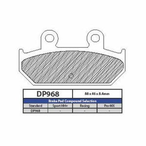 DP BRAKES DP968 STANDARD COMPOUND BRAKE PAD SET DP968