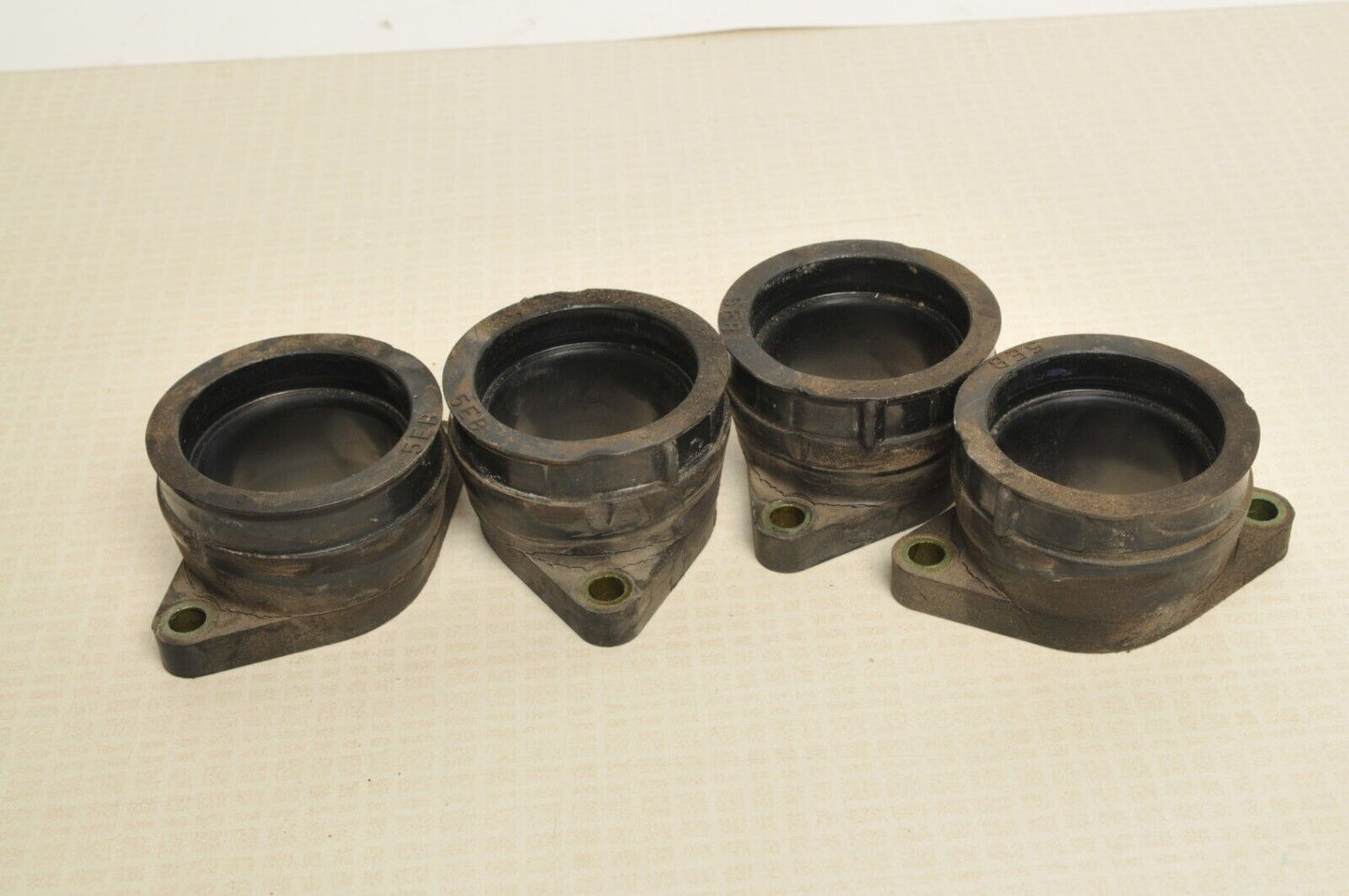 Yamaha YZF-R6 OEM Intake Flange Socket Carb joing set of FOUR 4   | 5EB-13586-00