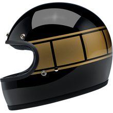 Load image into Gallery viewer, DISPLAY Biltwell Gringo Helmet ECE Holeshot Black/Gold Strobe XS | 1002-527-101