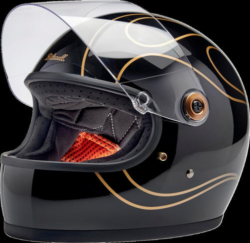 BILTWELL HELMET GRINGO S BK FLM 2X