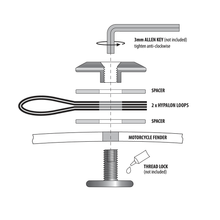 Load image into Gallery viewer, Kriega OS-rack loops Overlander System Adventure Pack Mounting system