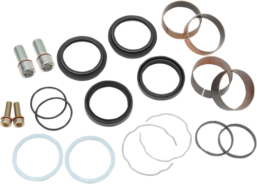 Front End Fork Leg Rebuild Seals Boots Kit 49mm Harley Dyna Glide FLD FXD 06-17