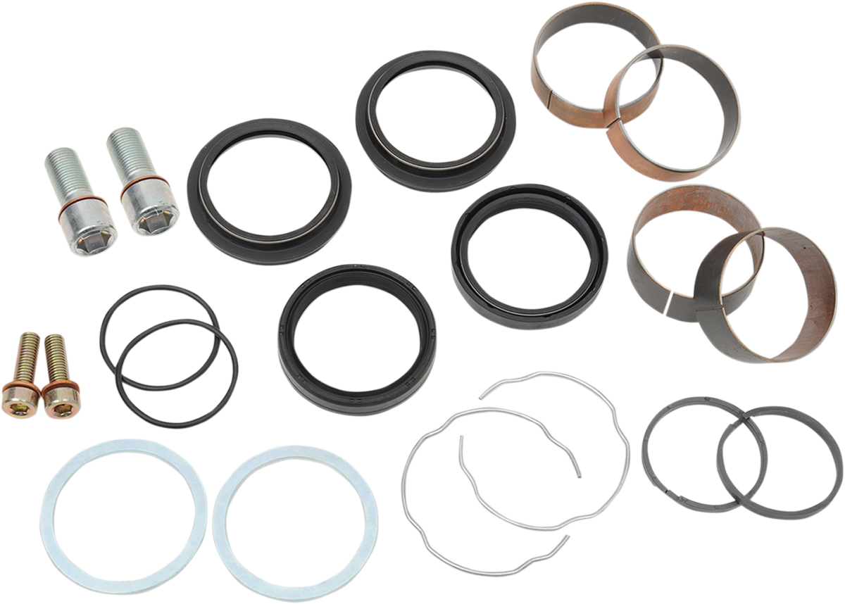 Front End Fork Leg Rebuild Seals Boots Kit 49mm Harley Dyna Glide FLD FXD 06-17