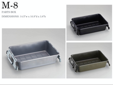Load image into Gallery viewer, TOYO Steel Parts Box M-8 MG  Military Green Made in JAPAN