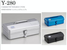 Load image into Gallery viewer, TOYO Steel Tool Box Y-280 Black - 11x6x4 (approx)  -  Made in JAPAN