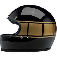 Load image into Gallery viewer, DISPLAY Biltwell Gringo Helmet ECE Holeshot Black/Gold Strobe XS | 1002-527-101