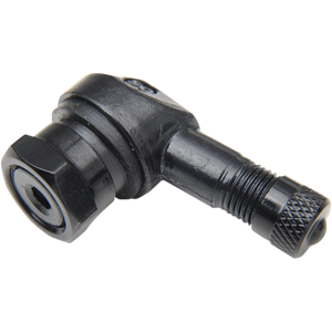 KL Supply 90 Degree Aluminum Valve Stem Stem Black 10mm Road Race Motorcycle
