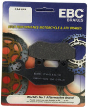 Load image into Gallery viewer, EBC FA215/2 ORGANIC SERIES BRAKE PAD SET EBC FA215/2