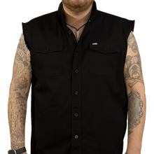 Load image into Gallery viewer, LETHAL THREAT Freedom Ain't Free Prnt SleeveLss ButtDwn Shrt - BLK - Lge CO60195L