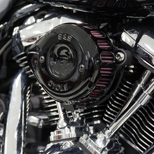 Load image into Gallery viewer, S&amp;S CYCLE AIR CLNR BLK MTD M8 170-0436C - Motomike Canada