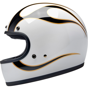 BILTWELL HELMET GRINGO W/B FLAM SM 1002-561-502