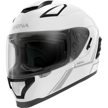 Load image into Gallery viewer, SENA STRYKER SMART HELMET FULL-FACE GLOSSY WHITE XL SIZE DOT STRYKER-GW0XL1