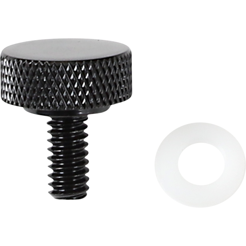 DRAG SPECIALTIES SEAT KNOB BLK 1/4-20 370283