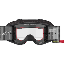 Load image into Gallery viewer, ALPINESTARS GOGGLE STECH CORP BLK/GRY/CLR ROLL-OFF 5100425-1518