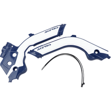 Load image into Gallery viewer, Acerbis - 19-22 KTM 125-501 TC/FC/FX/FE/S/TE/TX/ 21-23 GasGas Frame Guards- X-Grip - Blue/White (2733451006)