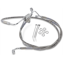 Load image into Gallery viewer, DRAG SPECIALTIES 96-07 FLHT/X FRT S/S BRAKE LINE KIT +6 660411-6 - Motomike Canada
