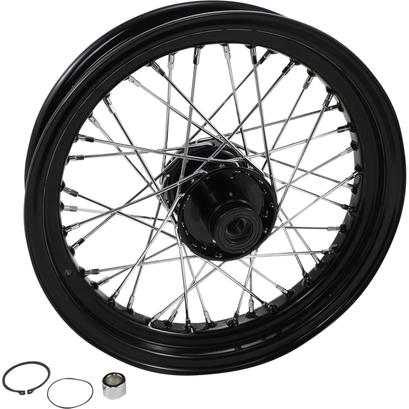 DRAG SPECIALTIES WHEEL 16X3F BLK 86-96FLST 74287NB