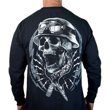 Load image into Gallery viewer, LETHAL THREAT SHIRT LS FLASHNBONE BK MD LS20889M