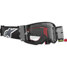 Load image into Gallery viewer, ALPINESTARS GOGGLE STECH CORP BLK/GRY/CLR ROLL-OFF 5100425-1518