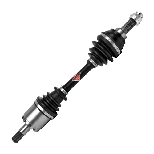 Rugged ATV UTV Products Front Left Performance Axle (2002-13) Kawasaki Prairie/Brute Force, CNC Precision Components, Stainless-Steel Clamps Coated OEM: 59266-1122, 59266-1129, 59266-1135