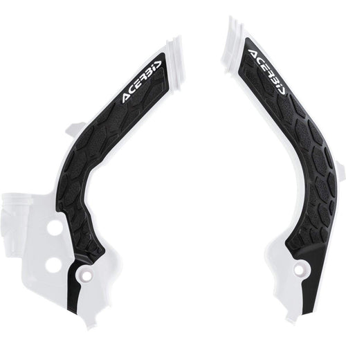 Acerbis - 19-22 KTM 125-501 TC/FC/FX/FE/S/TE/TX/ 21-23 GasGas Frame Guards- X-Grip - White/Black (2733451035)