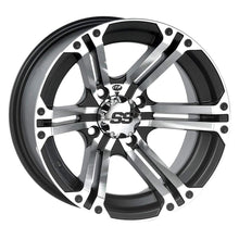 Load image into Gallery viewer, ITP SS ALLOY SS212 Black Wheel with Machined Finish (14x8&quot;/4x156mm)