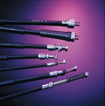 Load image into Gallery viewer, MOTION PRO THROTTLE CABLE PUSH-PULL BLACK VINYL SET 02-0590