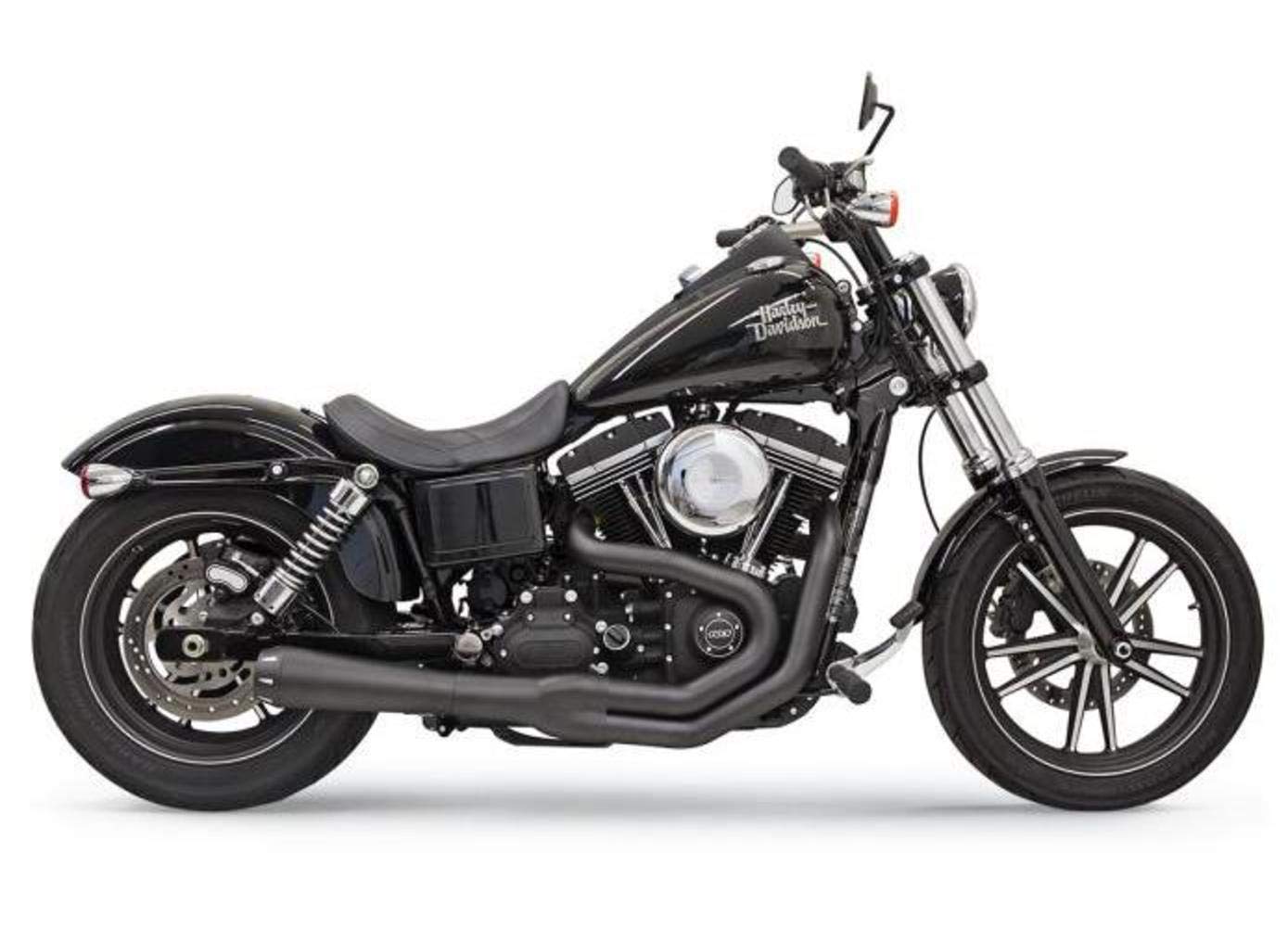 BASSANI XHAUST FXD EXHAUST 2:1 MEGA BLACK 1D32RB