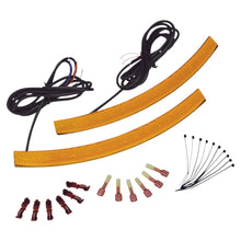 Load image into Gallery viewer, SHOW CHROME FRONT FENDER AMBER LED PR 41-173B