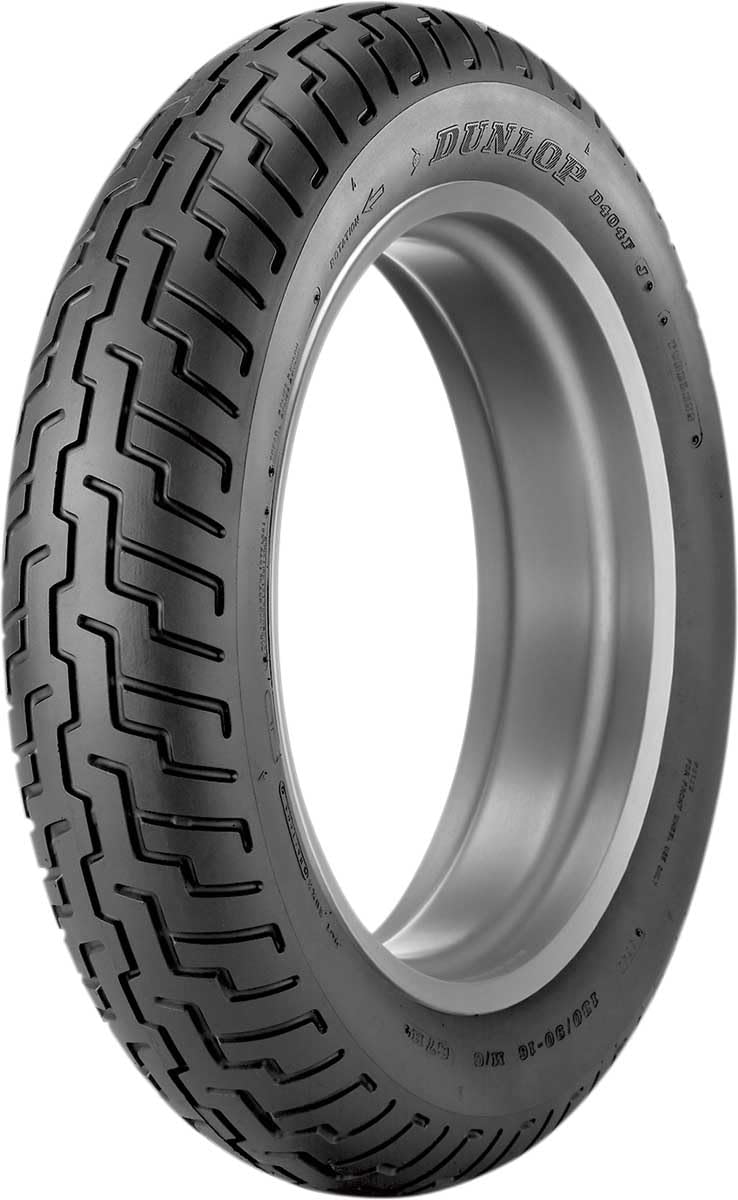 Dunlop D404 Front Motorcycle Tire 100/90-18 (56H) Black Wall - Fits: BMW K100RS 1985-1989