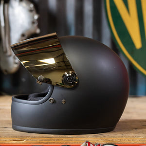 Biltwell | Gringo S Gen2 Flat Shield | Gold Mirror | Anti-Fog | Scratch Resistant | UV/A UV/B Resistant | Motorcycle Helmet Accessory